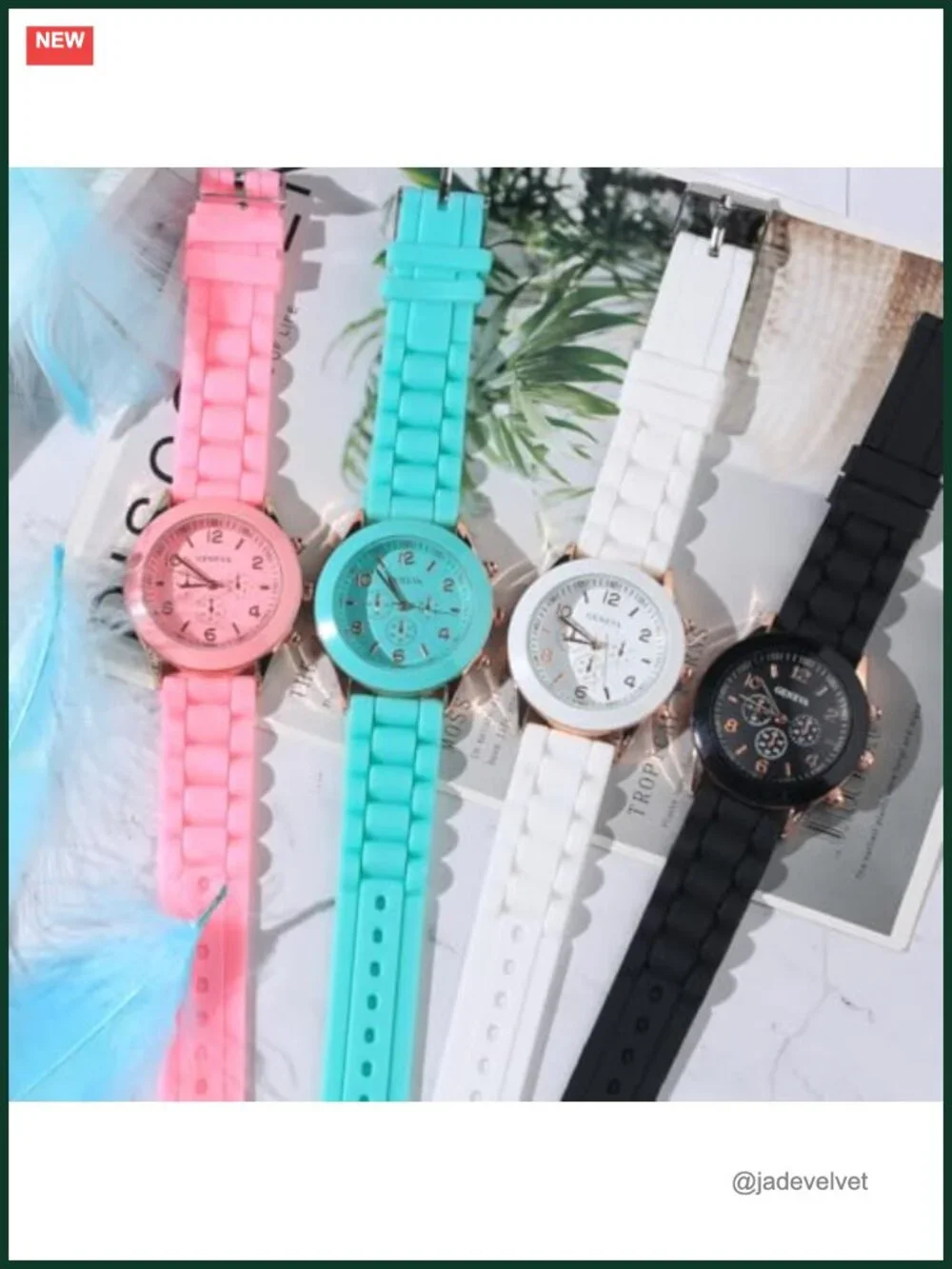 Unisex Fashion Silicone Quartz Wrist Watch Jelly